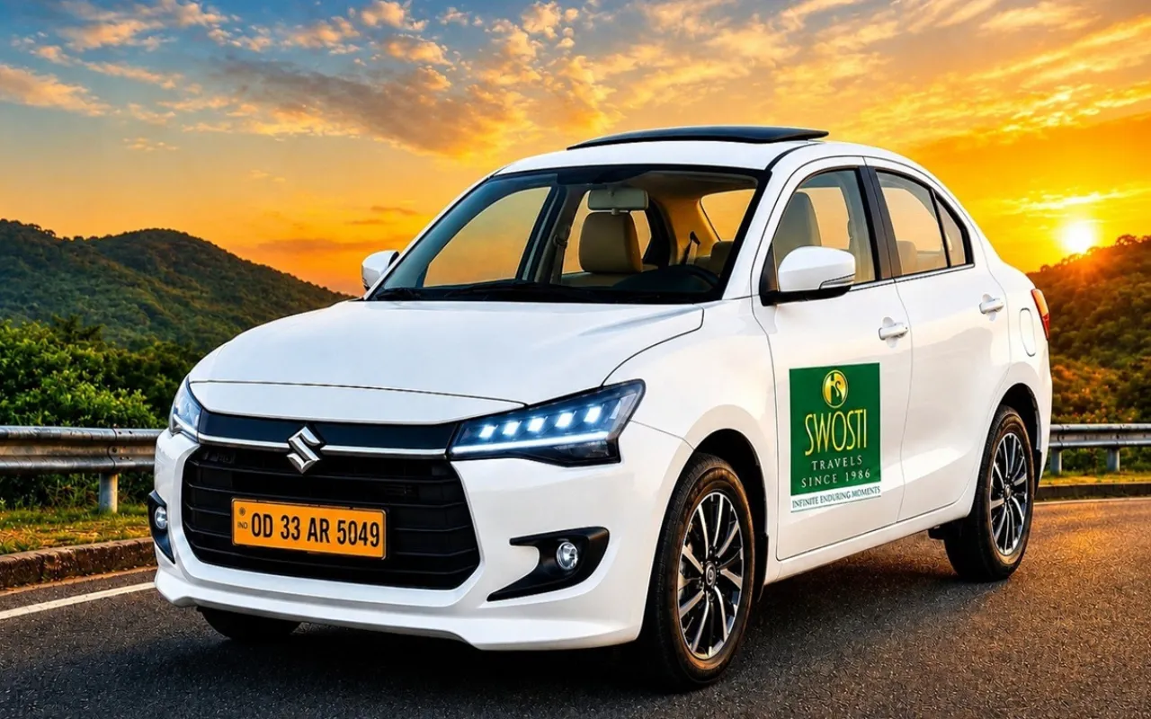 Swosti Travels — AC Swift Dzire for Odisha airport transfers
